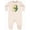 Natural Heather, variant on 2025 Year of the Snake Chinese New Years Baby Fleece Romper