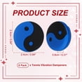 thumbnail image 2 of Uxcell Tennis Dampener, TaiChi Pattern Silicone Tennis Racket Dampeners Racket Shock Absorber to Reduce Vibration Soft Cute Fit for (Players/Universal Fit for All Racquets) 6Pcs & Blue, 2 of 7