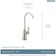 thumbnail image 2 of Moen F7620BL SIP One-Handle High Arc Beverage Faucet, Matte Black, 2 of 6