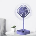 thumbnail image 6 of TERGAYEE Portable Pedestal Fan,Folding Portable Telescopic Floor/USB Desk Fan,3 Speeds Super Quiet Adjustable Height and Head Great for Office Home Outdoor Camping, 6 of 8