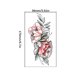 thumbnail image 2 of 6 uds arte tatuaje falso impermeable flor desechable tatuaje pegatinas para niños niñas, 2 of 9