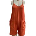 thumbnail image 1 of Pantalones cortos con cuello en V, pantalones cortos casuales para mujer, pantalones cortos para mujer, pantalones cortos sin mangas, pantalones cortos diseñados para precisión, 1 of 2
