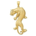 thumbnail image 5 of 14k Yellow Gold Solid Panther Charm Pendant, 5 of 7