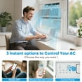 thumbnail image 6 of 8,000 BTU Window Air Conditioner 4 Mode - Cools up to 380 Sq. Ft, 15-SEER, Energy Saving 38%, Uhomepro Air Conditioners w/ Washable Filter & Adjustable Window Fit, 6 of 11