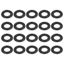 Unique Bargains 20pcs M12 Engine Oil Drain Plug Rubber Crush Washer Seal Ring Gasket Universal Black for Car