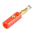thumbnail image 3 of Uxcell 4mm Banana Speaker Wire Cable Screw Plugs Connectors 2 Colors 10A 10 pack, 3 of 5