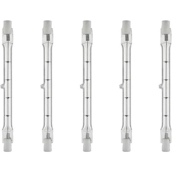 shiyou-A1829Y (5)-Bulbs 100 Watt J Type DE T3 Long 118 mm 100W 120 Volt 100Watts Clear Lights