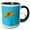 Black/White, variant on 3drose, Orange Poppy Artistic Design Vector, 11oz Two-tone Red Mug