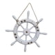 thumbnail image 5 of Decoración rústica de madera con forma de timón de barco, para colgar en la pared Blanco, 5 of 8
