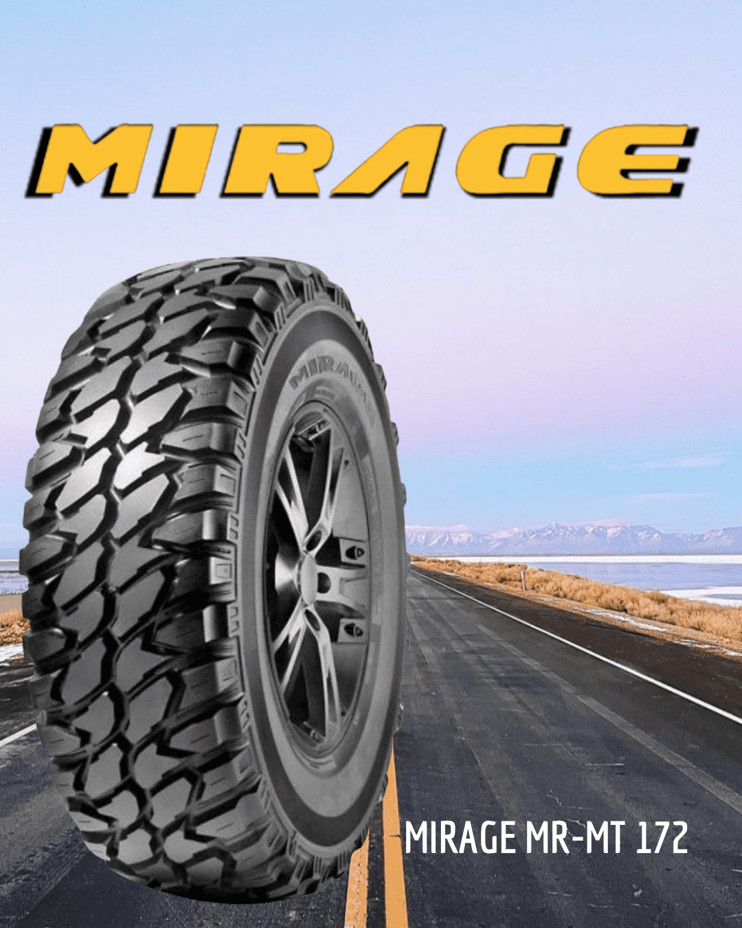 PAQUETE DE 4 LLANTAS 33X12.50 R20 114Q MIRAGE MR-MT172 LT 