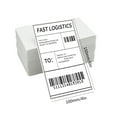 thumbnail image 2 of Yeacher A6 4x6 Thermal Labels Fan-Fold Shipping Labels Pack of 500 Labels Strong Permanent Adhesive Compatible with Rollo Dymo Zebra Commercial Grade, 2 of 8