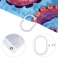 thumbnail image 4 of Octopus Waterproof Shower Curtain Set with Hook, Printed Design for Bathroom Decoration - Includes Shower Curtains and Bathroom Curtains, 4 of 5