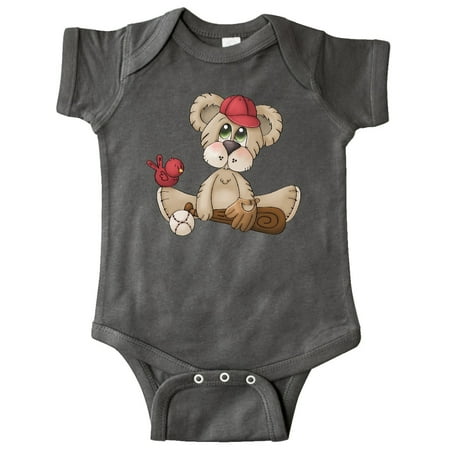 

Inktastic Baseball Teddy Bear Gift Baby Boy Bodysuit