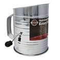 thumbnail image 2 of Norpro Stainless Steel Crank Flour Sifter, 5-Cup, 12.1"L x 8.7"W x 9"H, Silver, 2 of 4