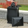 thumbnail image 3 of Mayne Mansfield 38" x 20" x 20" Multi-Purpose Polyethylene Storage Garbage Can Bin - Black, 3 of 6