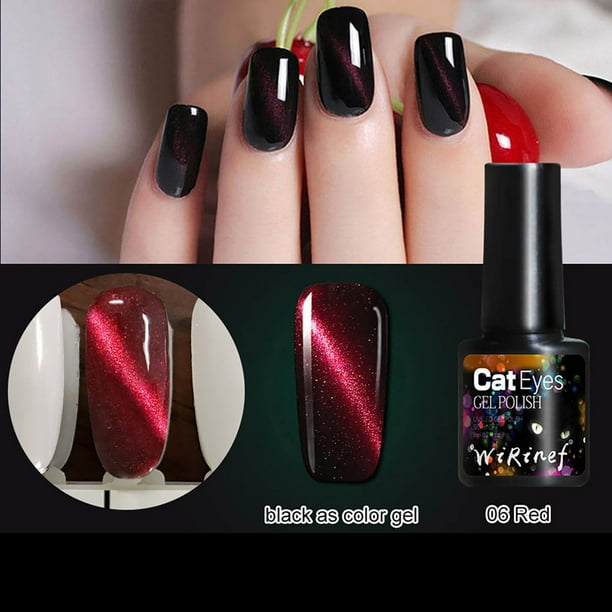 Teissuly Nail Cat's Eye Nail Polish Glue Coatan Phototherapy Nail Polish Glue 8ml Teissuly WER202401226852