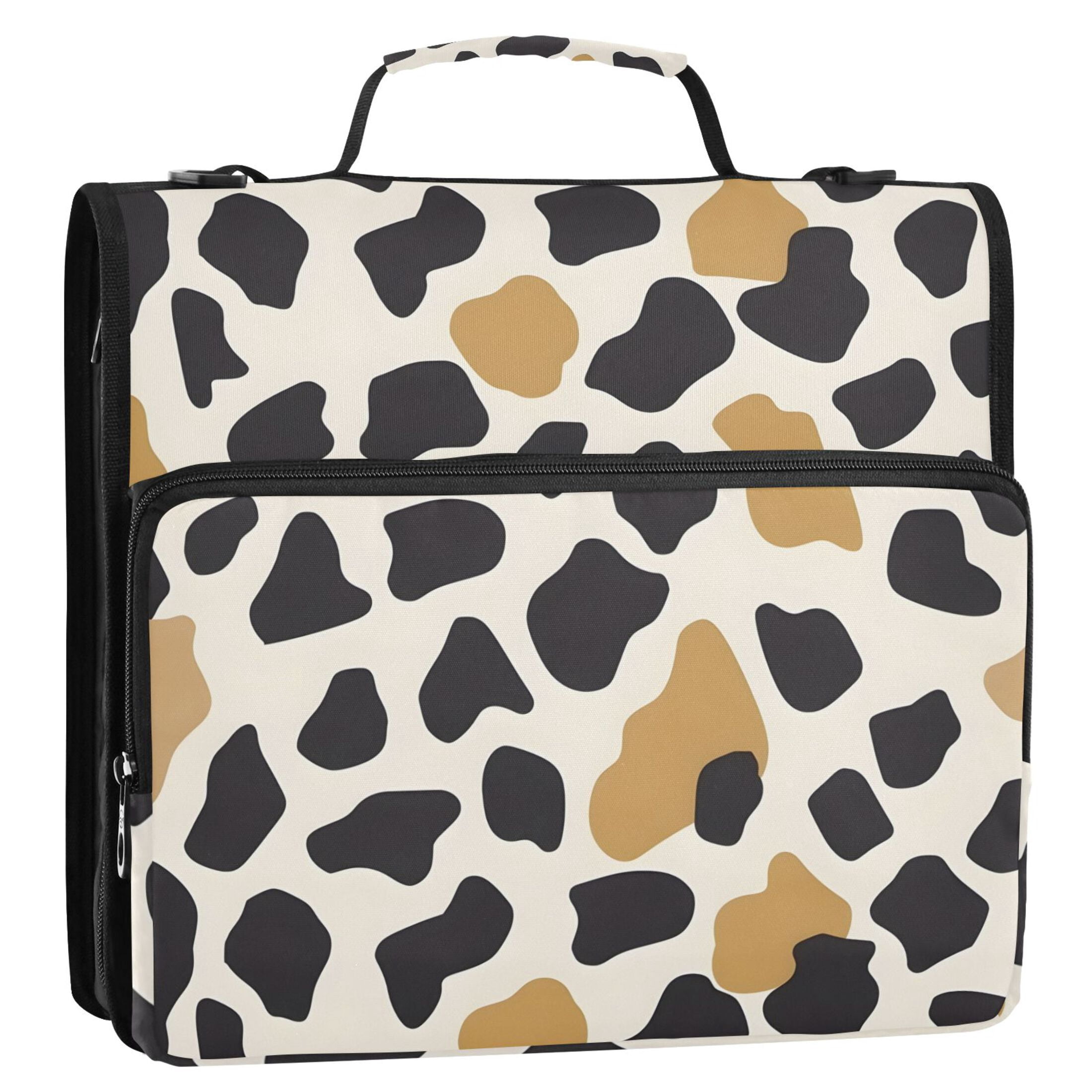 ALAZA Zipper Binder Graffiti Black 3 Ring Trapper Keeper File Folder Organizer Bag