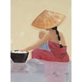 thumbnail image 2 of Dothy 25x32 Gold Ornate Wood Framed with Double Matting Museum Art Print Titled - La riviere, 2 of 4