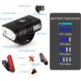 thumbnail image 3 of Juego de luces delanteras y traseras para bicicleta: Luces de bicicleta para montar de noche, recargables por USB, 2 faros LED brillantes, 6 modos de luz, 3 of 5