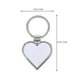 thumbnail image 2 of 8 llaveros en blanco con forma de corazón para sublimación, placa de transferencia de calor, 2 of 7