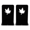 thumbnail image 1 of 2pcs Iron Bookends Art Book Racks Desk Organisers Desktop Bookshelfs (Black), 1 of 8