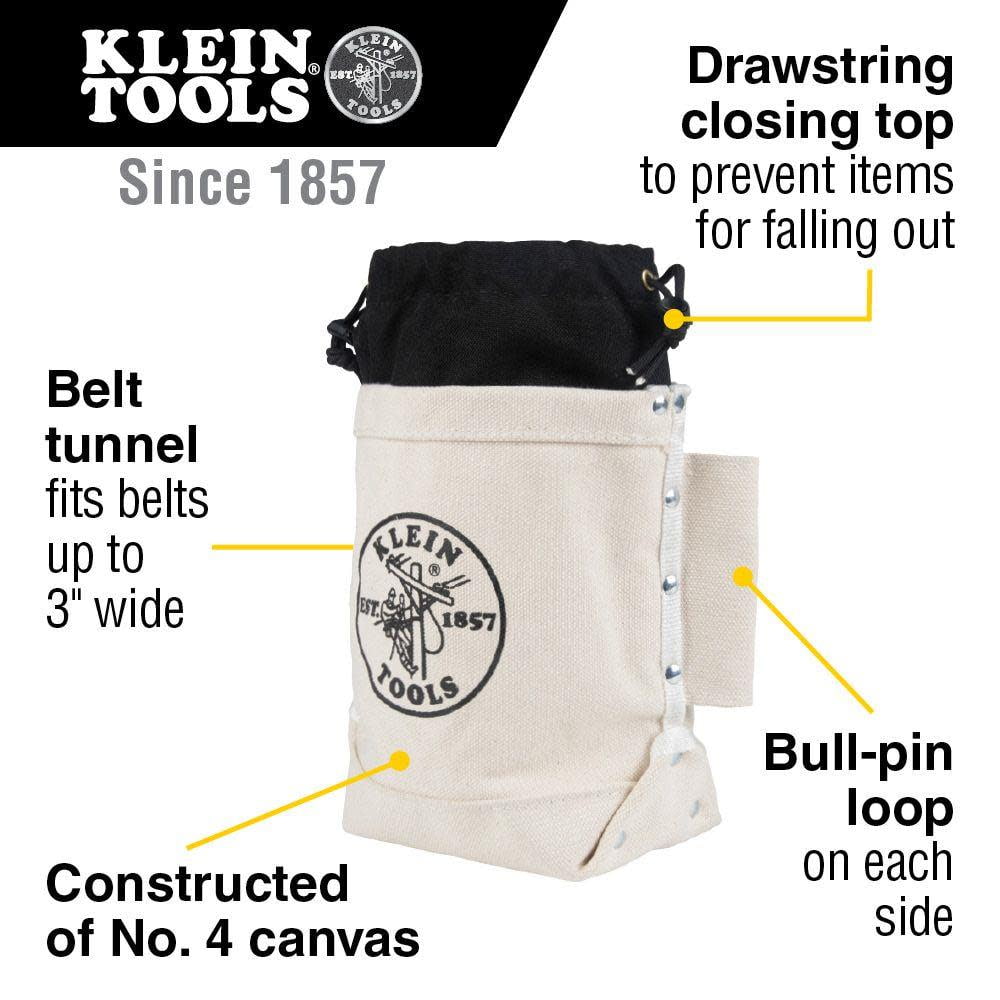 Amazon.com: Klein Tools 5003-18 Canvas Tool Bag with Leather Bottom and  Wide Opening for Easy Access, 11 Pockets, 18-Inch : Everything Else