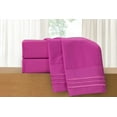 thumbnail image 2 of Elegant Comfort Silky-Soft 1800 Series - Wrinkle-Free 4-Piece Bed Sheet Set, Deep Pocket up to 16 inch, Full, Hot Pink, 2 of 5