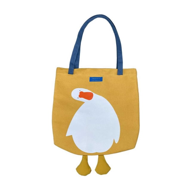Xuewenshw Stylish Versatile Cute Quacking Pattern Blue Strap Shoulder Bag Function Portable Storage Pouch under Bed Sweater Storage