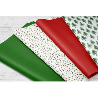 Weloille Christmas Tissue Paper for Gift Bags, Christmas Tree Pattern  Tissue Paper for Gift Wrapping, Rustic Art Tissue for Winter Holidays  Birthday