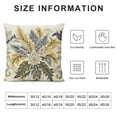 thumbnail image 5 of GOSMITH Yellow Dahlia Pillow Covers Rustic Geometric Flower Throw Pillow Case Beige Tan Gray Spring Floral Pillow Cover Cushion Cover for Home Sofa Bedroom Livingroom, 5 of 5