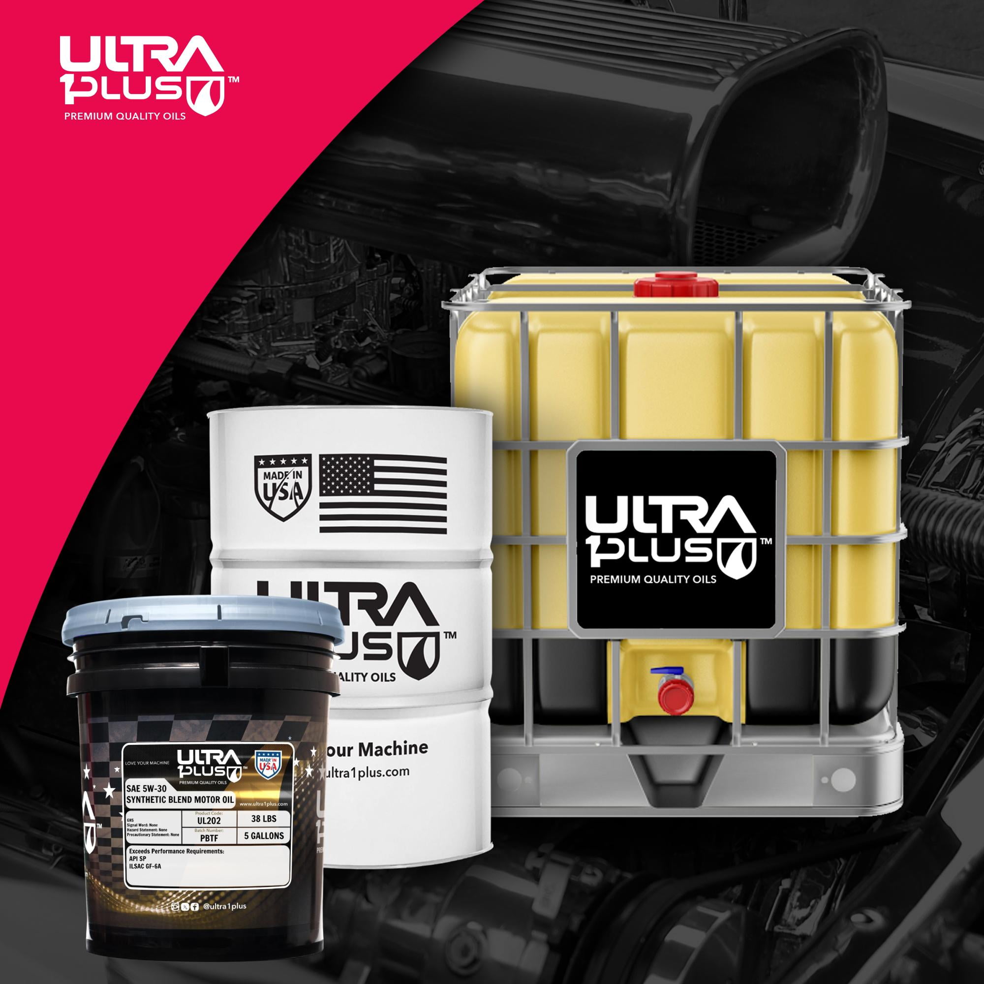 Ultra1Plus™ SAE 5W-30 Synthetic Blend Motor Oil, API SP ILSAC GF