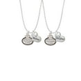 thumbnail image 2 of Delight Jewelry Silvertone Keep Calm The Doctor is Here Mother & Daughter Heart Necklaces (Set of 2), 19"+2", 2 of 4