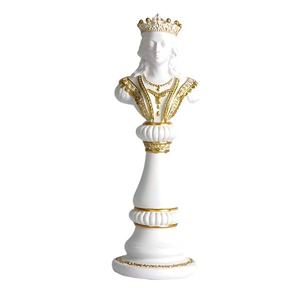 Figura de resina, estatua de ajedrez internacional, escritorio, regalo del Día del Padre, manualidades, mesa. Reina