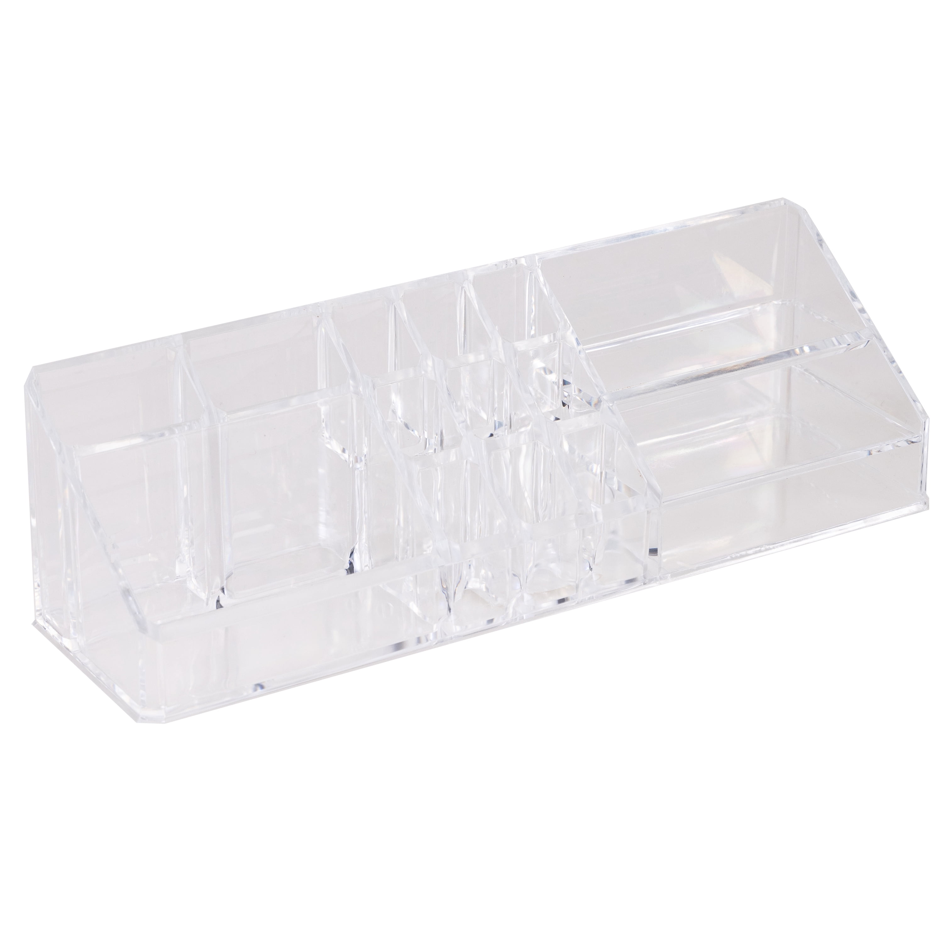 Simplify 14 Section Cosmetic and Jewelry Holder, Clear