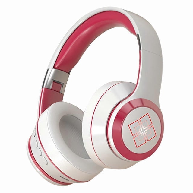 Écouteurs Pliables Ajustables pour Adolescents Blanc Rouge