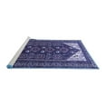 thumbnail image 2 of Ahgly Company Machine Washable Indoor Rectangle Persian Blue Traditional Area Rugs, 7' x 10', 2 of 4