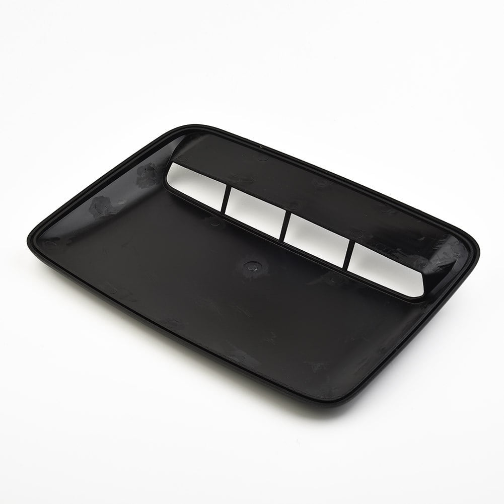 Hood Air Flow Vent Cover Scoop Accessory Air Flow Bonnet Car Center Cover Glossy Black Parts Side Universal Vent