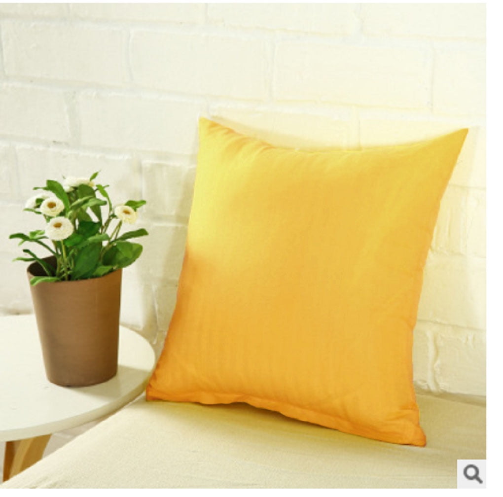 Home Room Pillowcase Solid Color Zipper Canvas Fashion Casual