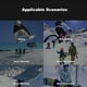 thumbnail image 3 of Ski goggles, snow goggles, anti-fog snow goggles, wide view, panoramic anti-suitcase lenses, ski and snowboard black, 3 of 5