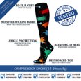 thumbnail image 4 of 7 Pairs Copper Compression Socks for Women & Men Circulation 15-20 mmHg - Better Blood Flow, Swelling , Best Support for Medical, Running, Nursing, 4 of 7