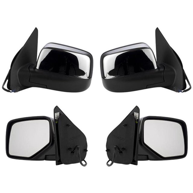Par de Espejos PW TYI Compatible con Ecosport 2004-2010 Color Cromada