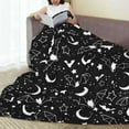 thumbnail image 3 of Halloween Blanket, Bat Starry Sky Flannel Throw Blankets, for Kids Women,Halloween Throw Blanket for Couch Sofa Bed Chair Decorations 50 x 60 inches, 3 of 6
