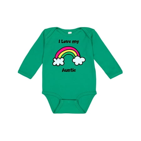 

Inktastic I Love my Auntie Gift Baby Boy or Baby Girl Long Sleeve Bodysuit