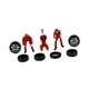 thumbnail image 5 of Figuras de pintadas a mano a escala 1:64, modelo de mecánico de automóviles, objetos de colección, dioramas, accesorios para fotografía de rojo, 5 of 8