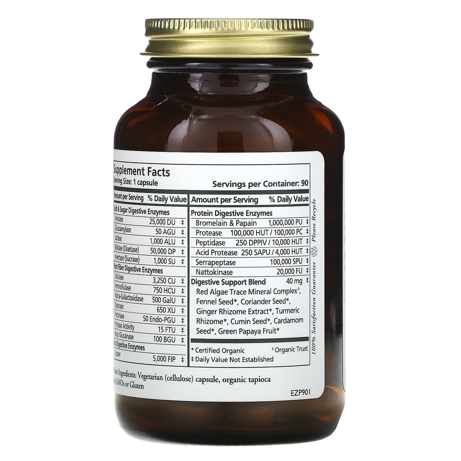 Enzyme Power, Full-Spectrum Digestive Support, 90 Capsules, Pure Synergy