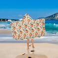 thumbnail image 5 of Toddler Hooded Beach Towel 24x50 Kids Bath Towels Soft Quick Dry for Swim Pool Boys Girls Tomato Folk Art, 5 of 7