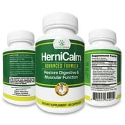 HerniCalm Hernia Supplement –Better Digestion, Stronger Muscles, Better Sleep, and Less Discomfort, Natural Vegetarian Capsules…