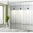 thumbnail image 5 of Ambesonne Black White Shower Curtain, Modern Minimalist, 69"Wx70"L, Black and White, 5 of 5