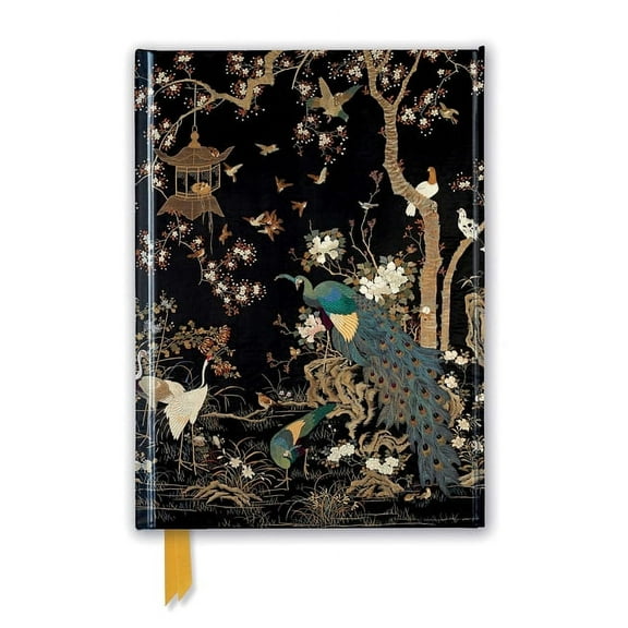 Flame Tree Notebooks: Ashmolean Museum: Embroidered Hanging with Peacock (Foiled Journal) (Hardcover)