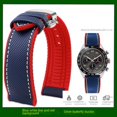thumbnail image 3 of Correa de nailon de lona de 20 mm y 22 mm para relojes TAG HEUER F1 Gulf Oil Racing Submarine Omega Seahorse Series para hombre, 3 of 5